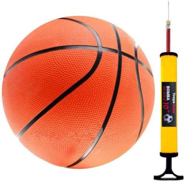 Imagem de Bola Basketball Tamanho Oficial N7 Texturizada + Bomba - XH | Mizpa