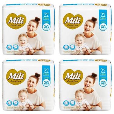 Imagem de Fralda Descartável Mili Love & Care Xg 4 Pacotes C/ 22