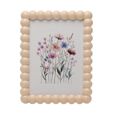 Imagem de Porta-Retrato Pérolis 15cmx 20cm Creme MDF - Wolff