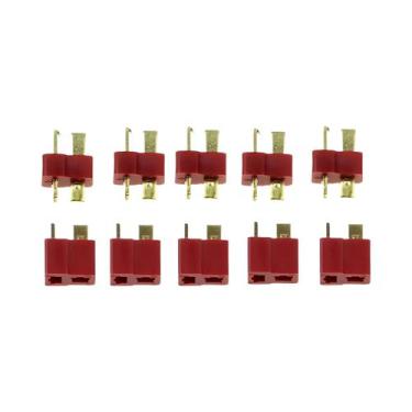 Imagem de Conectores Deans T Plug Masculino E Feminino Para Bateria LiPo RC, Kit