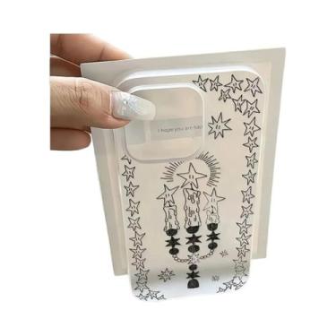 Imagem de Capa De Telefone Retro Star Matte Para iPhone 16 15 14 13 12 11 pro XS