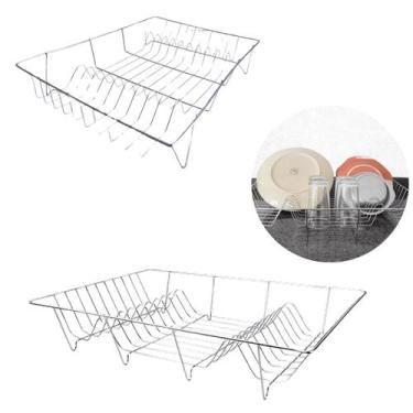 Imagem de Escorredor Organizador de Louças 20 Pratos Cozinha 48cm - Top Mix