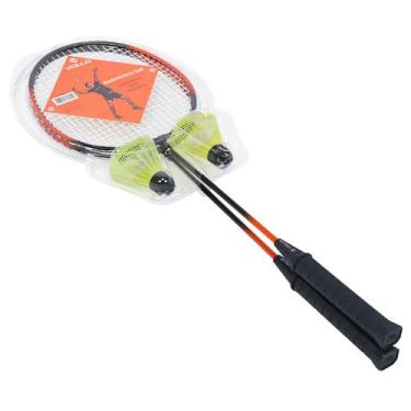 Imagem de Kit Badminton Vollo com 2 Raquetes e 2 Petecas de Nylon