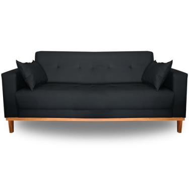 Imagem de Sofá Gianni Tecido Acquablock Impermeável Pé Base Madeira 200cm - 4R E