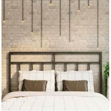 Imagem de Cabeceira de cama queen grade aço estilo industrial cb05 - Essencial M