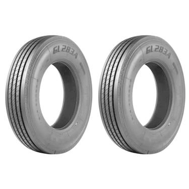Imagem de Kit 2 Pneus 275/80R22.5 Liso 18 Lonas 149/146L GL283A Samson