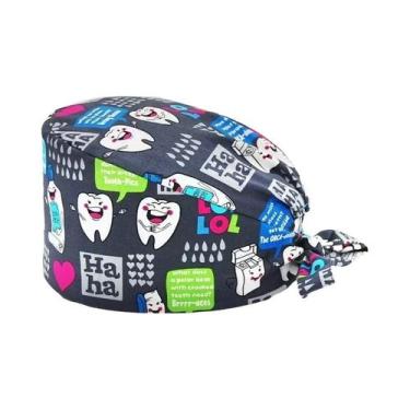 Imagem de Touca Cirúrgica Unissex Com Estampa De Desenho Animado De Médico E Enf