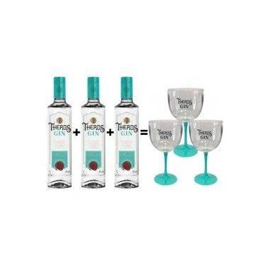 Imagem de KIT 03un GIN THEROS 1L + 3 TAÇAS ACRÍLICO GRÁTIS