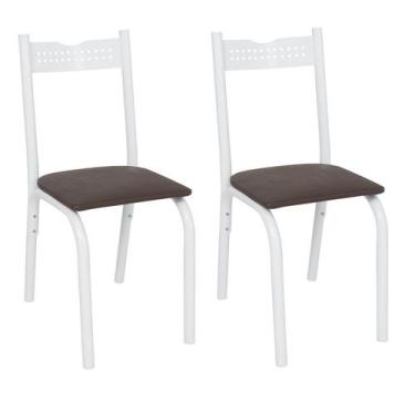 Imagem de Kit 2 Cadeiras de Aço para Sala de Jantar Clássica Ana - Ciplafe