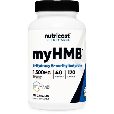 Imagem de Suplemento Cápsulas Nutricost myHMB 1500 mg de cálcio HMB 120-Unissex