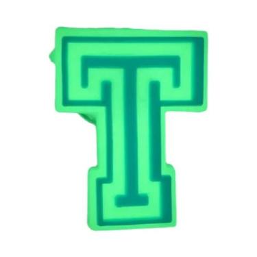 Imagem de Pingentes De Letras Do Alfabeto Que Brilham No Escuro Para Sandálias C