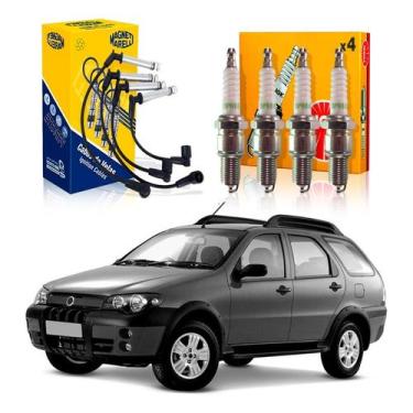Imagem de Kit Vela Ngk Cabo Palio Adventure 1.8 2005 A 2008 - Marelli