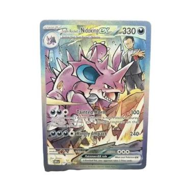 Imagem de Cartas PTCG Psyduck Salamence Crobat Mewtwo DIY EN - Jogo Clássico Fei