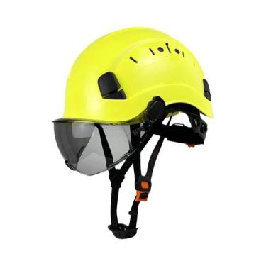 Imagem de Capacete De Segurança Para Construção Certificado ANSI CE Com Óculos D