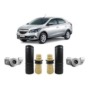 Imagem de Kit Coxim Amortecedor Traseiro Prisma 2013 2014 2015 2016 - QualyKits