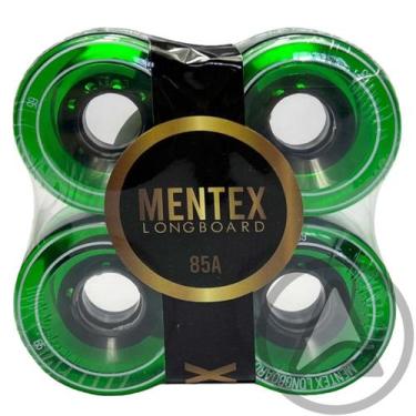 Imagem de Roda Skate Longboard MENTEX 65mm 85A PRO, Verde escuro
