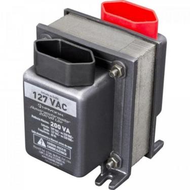 Imagem de Autotransformador Universal 200VA Lite para Transformar Tensão 110V e 220V com Relé Térmico Automático Bivolt Hayonik