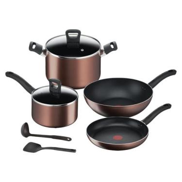 Imagem de Conjunto de Panelas Antiaderente Tefal 4 Peças Day By Day Bronze - Roc