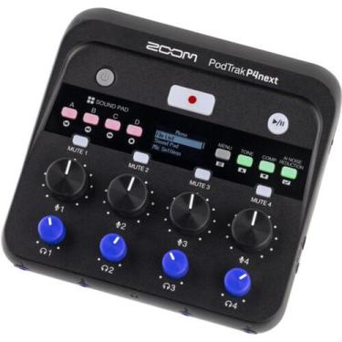 Imagem de Gravador zoom podtrak p4next áudio podcast multitrack portátil