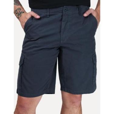 Imagem de Bermuda Calvin Klein Jeans Masculina CK Mono Cargo Azul Marinho-Masculino
