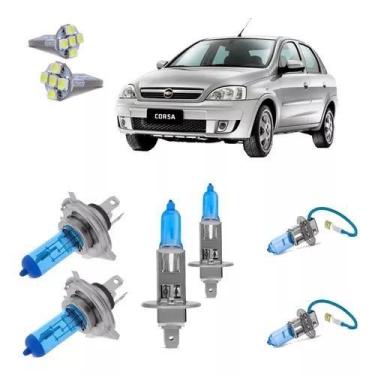 Imagem de Kit Lampada Super Branca Corsa Maxx Farol Duplo Efeito Xenon - TIGER
