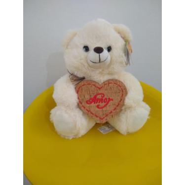 Imagem de Urso de Pelúcia 24cm - Coração Amor - FIZZY