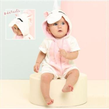 Imagem de Macacão bebê infantil kigurumi verão - Panda - Elefante - Lessa Kids, 