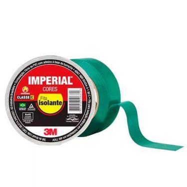 Imagem de Fita Isolante Imperial 18mm x 10m Verde - 3M