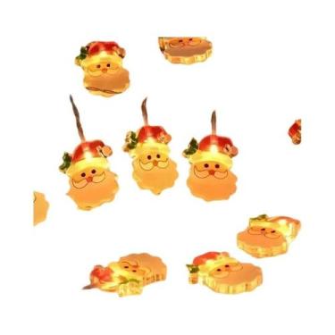 Imagem de Luzes De Natal De Papai Noel Com 10 LEDs De 59,06 Polegadas, Alimentad