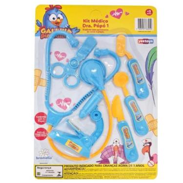 Imagem de Kit Médico Dra Popó Galinha Pintadinha Sortido 6 Peças Yes Toys - yest