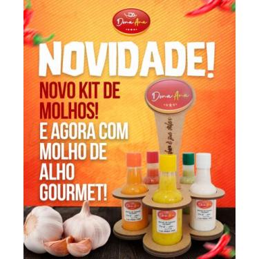 Imagem de kit de Molhos  e agora c Alho Gourmet - Dona Ana 