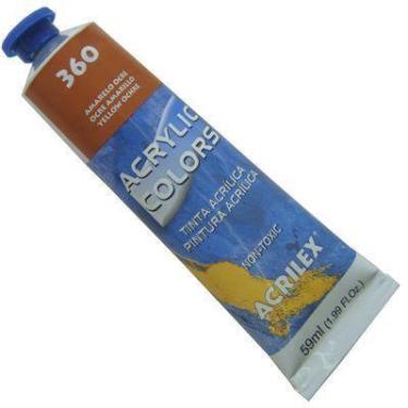 Imagem de Tinta Acrilica Acrilex Acrylic Colors 059 ml Amarelo Ocre 13160-360 13