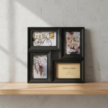Imagem de Porta Retrato De Parede 4 Foto Decorativo Moldura Plástico - SUTT, Pre