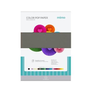 Imagem de Papel Color Pop Cinza Lua Mimo - A4 - 180 gr - 25 unds