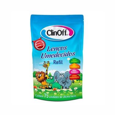 Imagem de Lenço Umedecido Clin Off Refil C/ 75Un