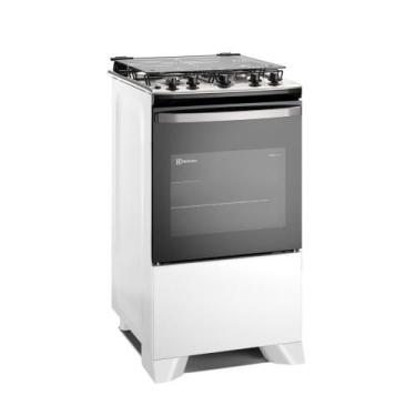Imagem de Fogão 4 bocas Com Tampa de vidro Electrolux FE4IW, Branco, Bivolt