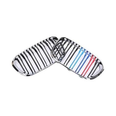 Imagem de Grelha Frontal Cromada Preta Brilhante Para BMW Série 1 F20 F21 116i 1