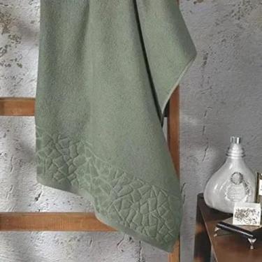 Imagem de Toalha de Rosto Dohler Confort Mosaico 50x80cm - Felpa 100% Algodão - 