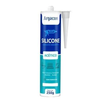 Imagem de Silicone Acético Incolor 250g para Vedação e Acabamento - Argacon
