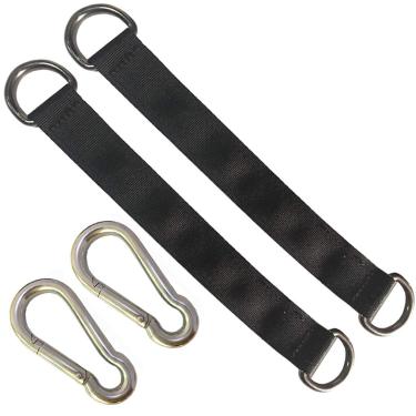 Imagem de AIVOOF – Alças de balanço de árvores, 2 peças, kit de pendurar, alças resistentes para pendurar, perfeito para assento de balanço de árvores, rede, prancha