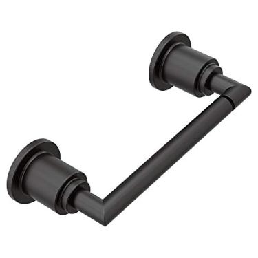 Imagem de Moen Suporte de papel higiênico articulado Arris YB0808BL, preto fosco