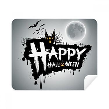 Imagem de Pano de limpeza Halloween Ghost Fear Happy 2 peças de tecido de camurça