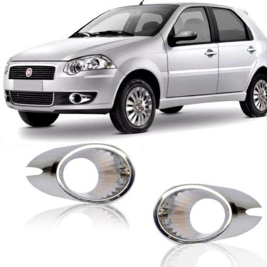 Imagem de Moldura Aro Cromado Milha Siena 2008 2009 Palio 2010 2011 G4