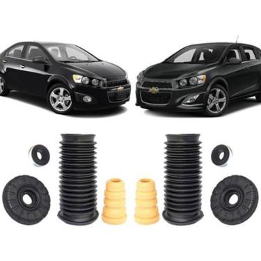 Imagem de 2 Kit Coxim Batente Dianteiro Chevrolet Sonic 2012 2013 2014