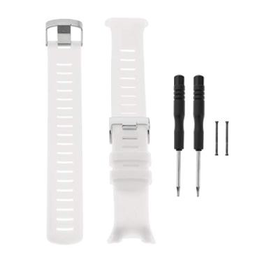 Imagem de Pulseira de substituição ajustável para relógio inteligente para Suunto D4 / - Branca