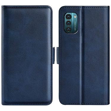 Imagem de HONGYAN Capa de telefone Para Nokia G11/G21, capa de couro de fivela magnética dupla Capa protetora