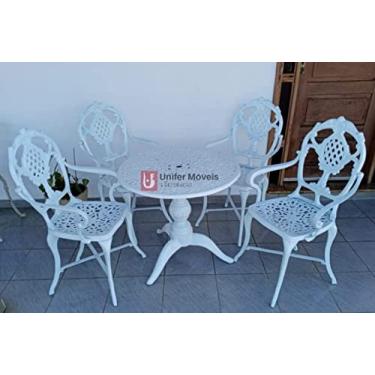 Imagem de Conjunto de Mesa para Jardim Verona em Alumínio Fundido Unifer Móveis