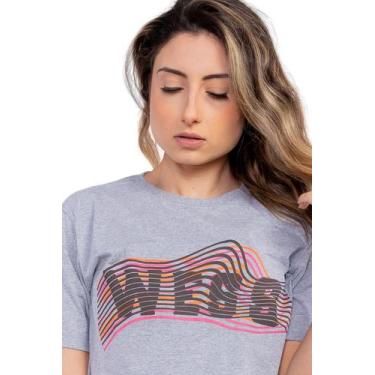 Imagem de Camiseta Geometric Lines Mescla She Wess Clothing