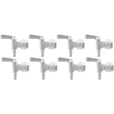 Imagem de PERA Torneira de substituição de torneira de plástico para balde de cerveja para barril de vinho para cerveja, refrigerante, bebidas caseiras (8 peças)