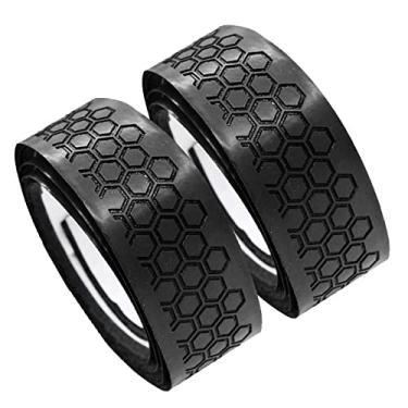 Imagem de UGPLM 2 Peças de Embrulho de de Golfe Premium PU Solução de Reagarre de Convenientes Acessórios para Tacos de Golfe, PRETO